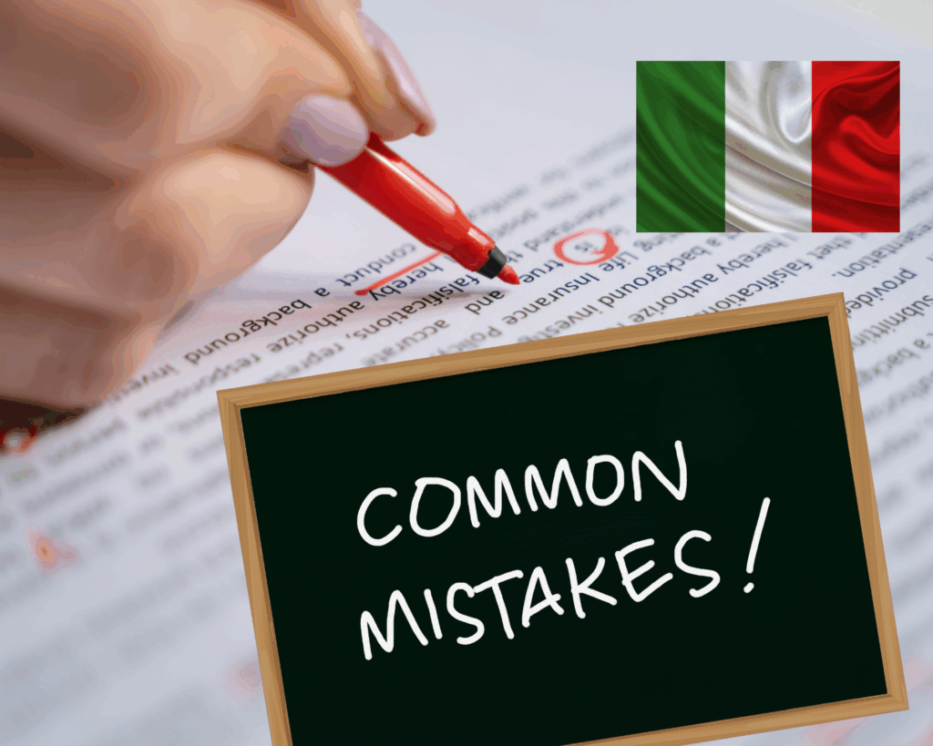 Italian Common mistakes